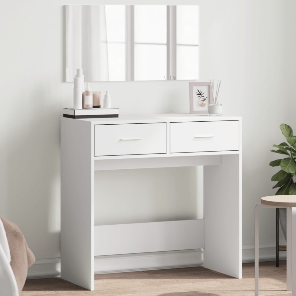 vidaXL Μπουντουάρ με Καθρέφτη Λευκό 80x39x80cm 1 τεμ.