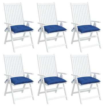 vidaXL Μαξιλάρια Παλέτας Κήπου 6 τεμ. Μπλε 50x50x7cm Oxford Ύφασμα
