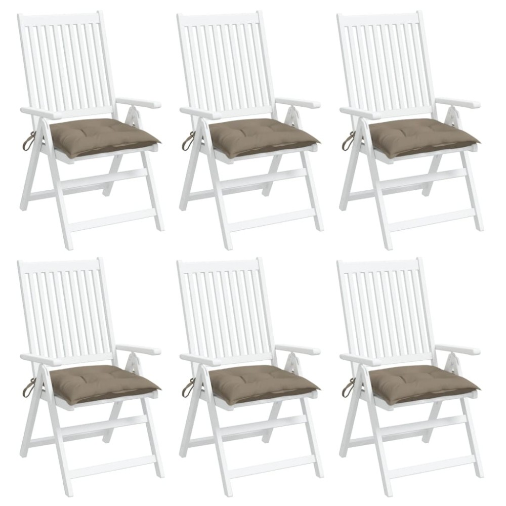 vidaXL Μαξιλάρια Παλέτας Κήπου 6 τεμ. Taupe 50x50x7cm Oxford Ύφασμα