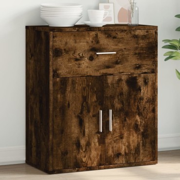 vidaXL Βοηθητικό Ντουλάπι Καπνιστή Δρυς 60x31x70cm Επεξεργασμένο Ξύλο 1 τεμ.