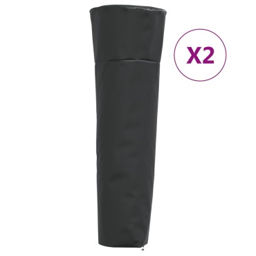 vidaXL Καλύμματα για Θερμάστρες 2 τεμ. 86x47x241cm Ύφασμα Oxford 420D