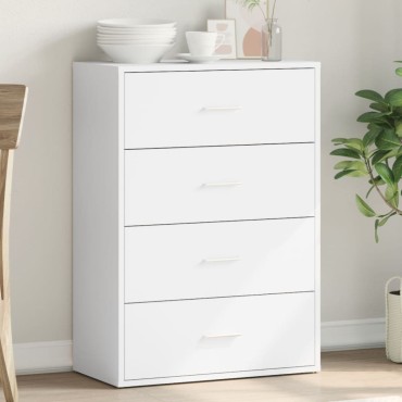 vidaXL Βοηθητικό Ντουλάπι Λευκό 60x31x84cm από Επεξεργασμένο Ξύλο 1 τεμ.