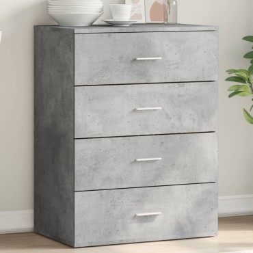 vidaXL Ντουλάπι Γκρι Σκυροδέματος 60x39x80cm Επεξεργασμένο Ξύλο 1 τεμ.
