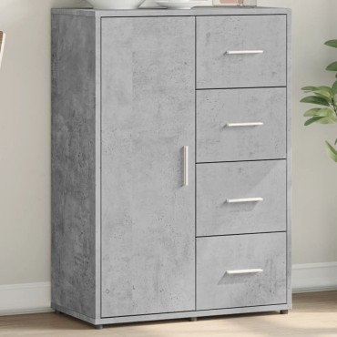 vidaXL Ντουλάπι Γκρι Σκυροδέματος 60x31x84cm Επεξεργασμένο Ξύλο 1 τεμ.