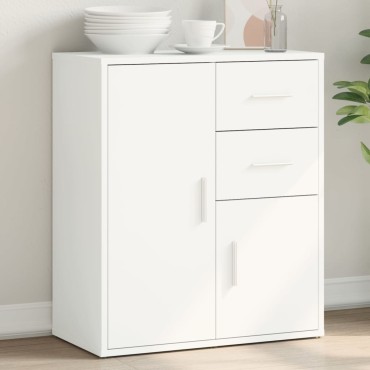 vidaXL Βοηθητικό Ντουλάπι Λευκό 60x31x70cm από Επεξεργασμένο Ξύλο 1 τεμ.