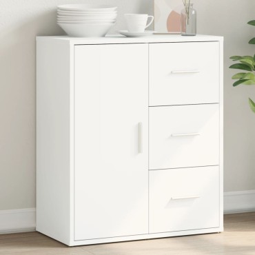 vidaXL Βοηθητικό Ντουλάπι Λευκό 60x31x70cm από Επεξεργασμένο Ξύλο 1 τεμ.