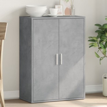 vidaXL Ντουλάπι Γκρι Σκυροδέματος 60x31x84cm Επεξεργασμένο Ξύλο 1 τεμ.