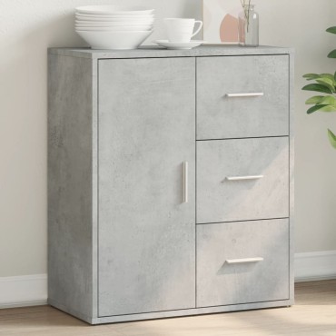 vidaXL Βοηθητικό Ντουλάπι Γκρι Σκυρ. 60x31x70cm από Επεξεργασμένο Ξύλο 1 τεμ.