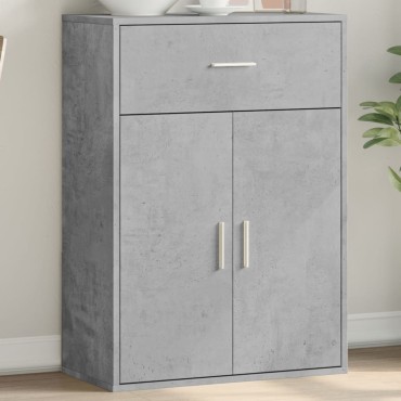 vidaXL Ντουλάπι Γκρι Σκυροδέματος 60x30x84cm Επεξεργασμένο Ξύλο 1 τεμ.