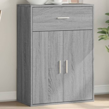 vidaXL Ντουλάπι Γκρι Sonoma 60x30x84cm από Επεξεργασμένο Ξύλο 1 τεμ.