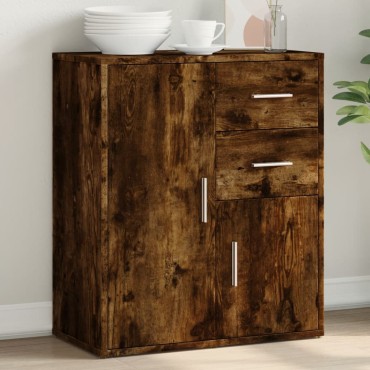 vidaXL Βοηθητικό Ντουλάπι Καπνιστή Δρυς 60x31x70cm Επεξεργασμένο Ξύλο 1 τεμ.