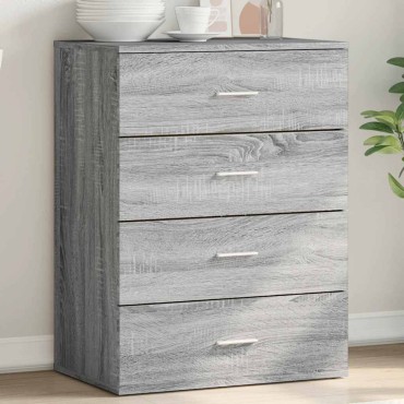vidaXL Μπουφές Γκρι Sonoma 60x39x80cm από Επεξεργασμένο Ξύλο 1 τεμ.