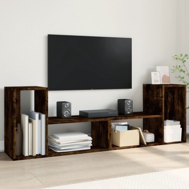 vidaXL Έπιπλα Τηλεόρασης 2 τεμ. Καπν. Δρυς 75x30x50cm Επ. Ξύλο