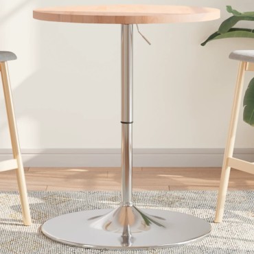 vidaXL Τραπέζι Μπαρ 60x90,5cm από Μασίφ Ξύλο Οξιάς 1 τεμ.
