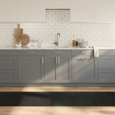 vidaXL Χαλί Ορθογώνιο Μαύρο 70x500cm Μπαμπού