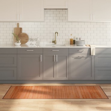 vidaXL Χαλί Ορθογώνιο Καφέ 70x200cm Μπαμπού