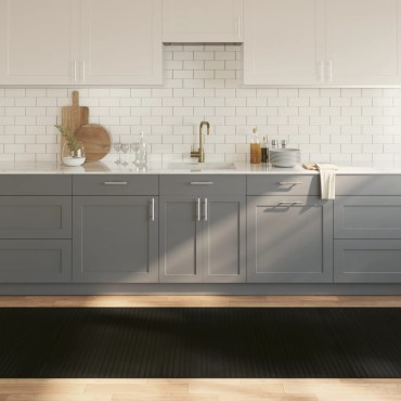 vidaXL Χαλί Ορθογώνιο Μαύρο 100x400cm Μπαμπού