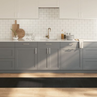vidaXL Χαλί Ορθογώνιο Μαύρο 60x500cm Μπαμπού