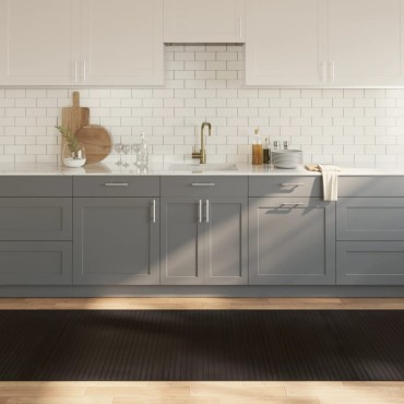 vidaXL Χαλί Ορθογώνιο Σκούρο Καφέ 100x1000cm Μπαμπού