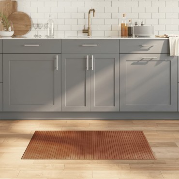vidaXL Χαλί Ορθογώνιο Καφέ 60x100cm Μπαμπού
