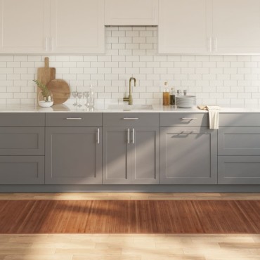 vidaXL Χαλί Ορθογώνιο Καφέ 80x500cm Μπαμπού