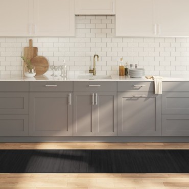 vidaXL Χαλί Ορθογώνιο Μαύρο 70x400cm Μπαμπού