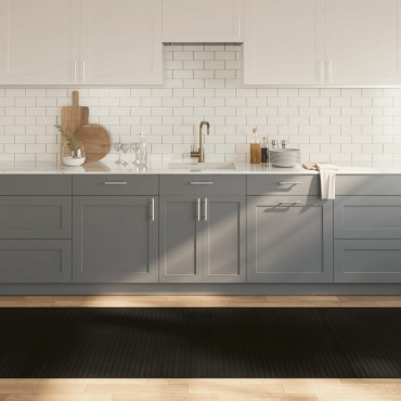 vidaXL Χαλί Ορθογώνιο Μαύρο 100x1000cm Μπαμπού
