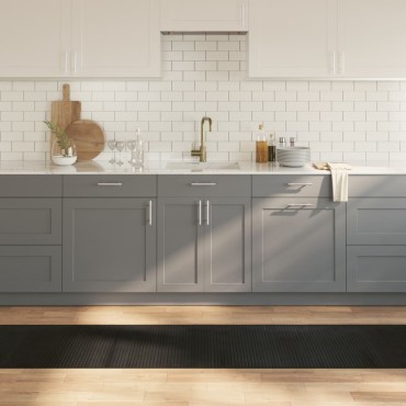 vidaXL Χαλί Ορθογώνιο Μαύρο 60x400cm Μπαμπού
