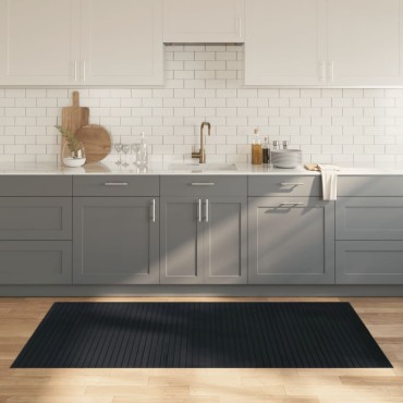 vidaXL Χαλί Ορθογώνιο Γκρι 100x200cm Μπαμπού