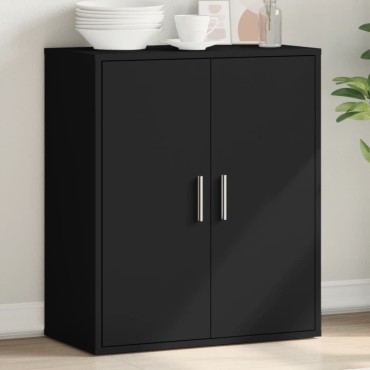 vidaXL Ραφιέρα Μαύρη 79x38x80cm από Επεξεργασμένο Ξύλο 1 τεμ.