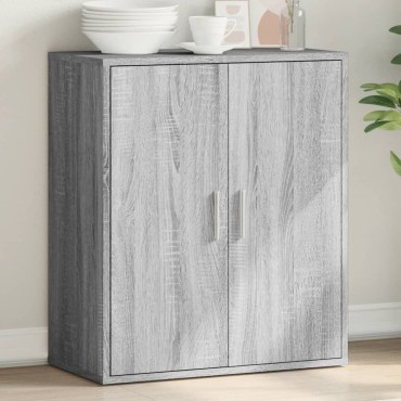 vidaXL Μπουφές Γκρι Sonoma 79x38x80cm από Επεξεργασμένο Ξύλο 1 τεμ.