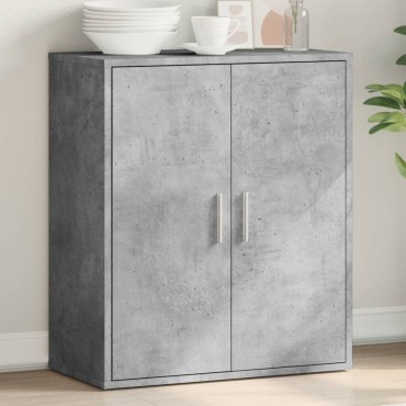 vidaXL Ντουλάπι Γκρι Σκυροδέματος 79x38x80cm Επεξεργασμένο Ξύλο 1 τεμ.