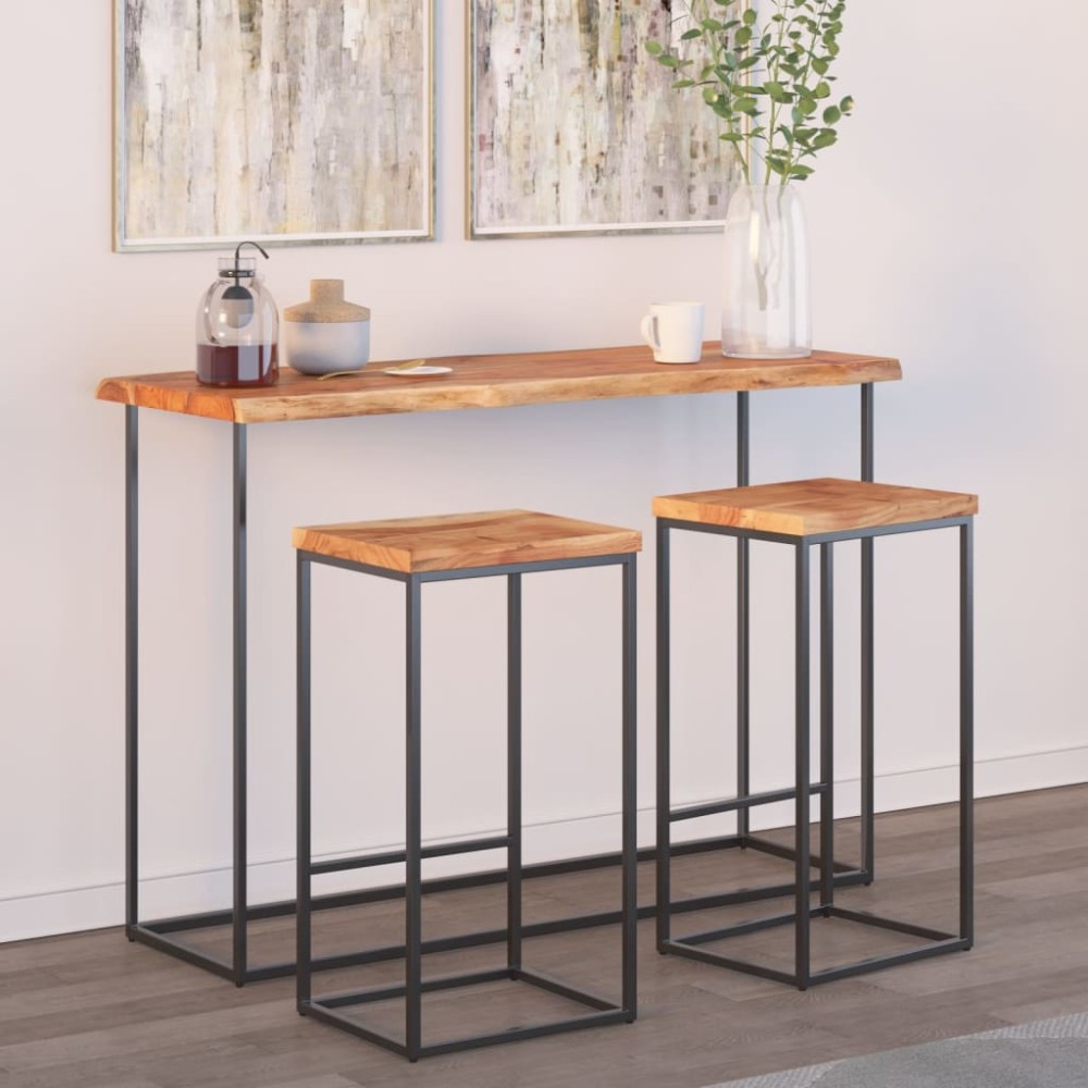 vidaXL Επιφάνεια Τραπεζιού Ορθογώνια 110x40x2,5cm Μασίφ Ξύλο Ακακίας 1 τεμ.