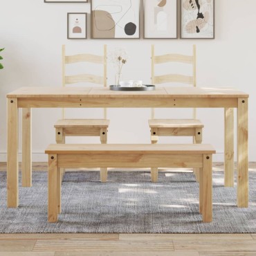 vidaXL Τραπεζαρία Panama 160x80x75cm από Μασίφ Ξύλο Πεύκου 1 τεμ.