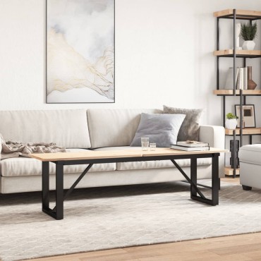 vidaXL Πόδια Τραπεζιού Σαλονιού σε Σχήμα «Ο» 140x30x43cm Ατσάλι 1 τεμ.