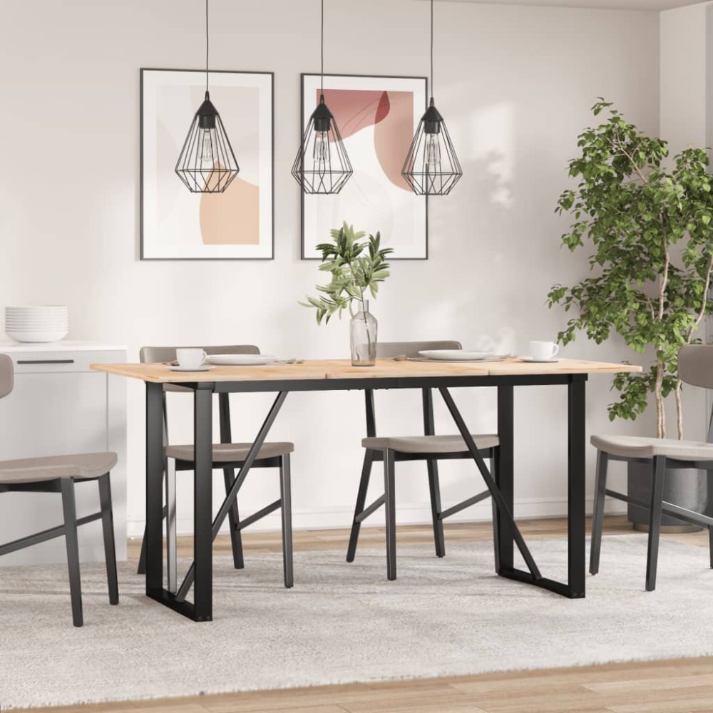 vidaXL Πόδια Τραπεζαρίας σε Σχήμα «Ο» 120x60x73cm Ατσάλι 1 τεμ.