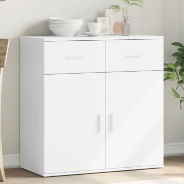 vidaXL Ραφιέρα Λευκή 79x38x80cm από Επεξεργασμένο Ξύλο 1 τεμ.