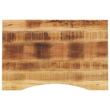 vidaXL Επιφάνεια Γραφείου Καμπύλη 100x60x2,5cm Μασίφ Ακατ. Μάνγκο