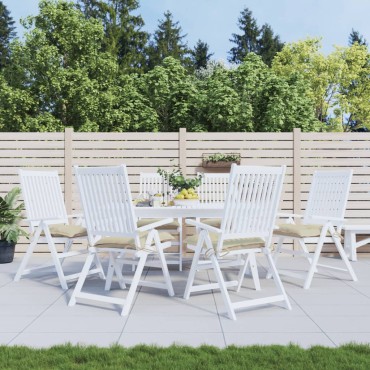 vidaXL Μαξιλάρια Καρέκλας Κήπου 6 τεμ. Μπεζ 40x40x7cm Υφασμάτινα