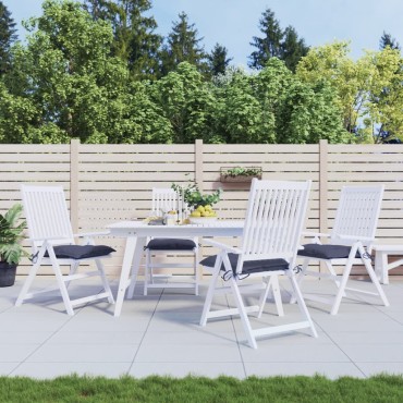 vidaXL Μαξιλάρια Καρέκλας 4 τεμ. Ναυτικό Μπλε 40x40x7cm Υφασμάτινα