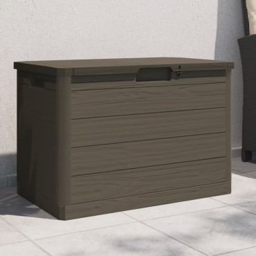 vidaXL Κουτί Μαξιλαριών Εξ Χώρου Καφέ 77,5x44,5x53cm Πολυπροπυλένιο