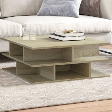 vidaXL Τραπεζάκι Σαλονιού Sonoma Δρυς 70x70x29cm Επεξεργασμένο Ξύλο 1 τεμ.