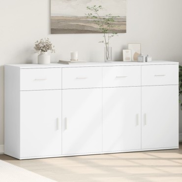 vidaXL Βοηθητικά Ντουλάπια 2 τεμ. 79x38x80cm από Επεξεργασμένο Ξύλο