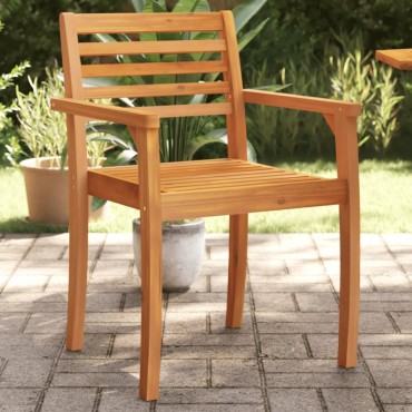 vidaXL Καρέκλες Κήπου 4 τεμ. 59x55x85cm από Μασίφ Ξύλο Ακακίας