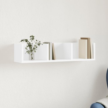 vidaXL Ντουλάπι Τοίχου Λευκό 75x18x16,5cm από Επεξεργασμένο Ξύλο 1 τεμ.