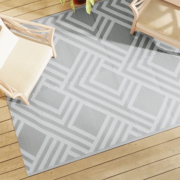 vidaXL Χαλί εξωτερικού χώρου ARAKIL Γκρι 160x230 cm PP