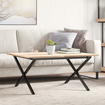 vidaXL Πόδια Τραπεζιού Σαλονιού σε Σχήμα «Χ» 80x70x43cm Ατσάλι 1 τεμ.