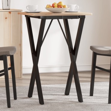 vidaXL Πόδια Τραπεζαρίας σε Σχήμα «Χ» 40x40x73cm Ατσάλι 1 τεμ.