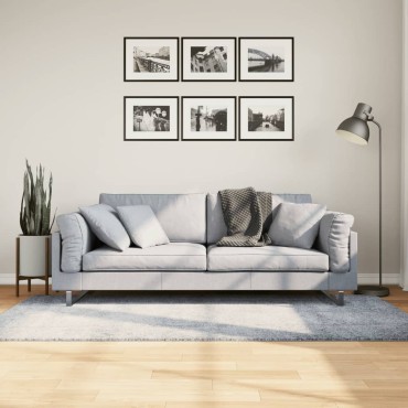 vidaXL Χαλί Shaggy PAMPLONA με Ψηλό Πέλος Μοντέρνο Μπλε 100x200cm