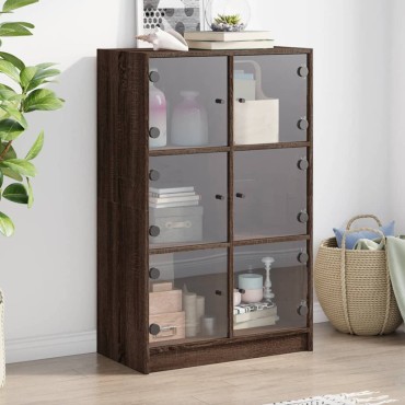 vidaXL Ντουλάπι με Πόρτες 68x37x109cm από Επεξεργασμένο Ξύλο 1 τεμ.